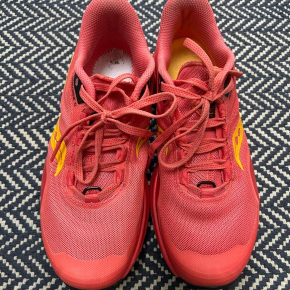 Saucony Women's Peregrine 12 Trail Red/Coral Running Shoes 6.5 - Picture 7 of 7